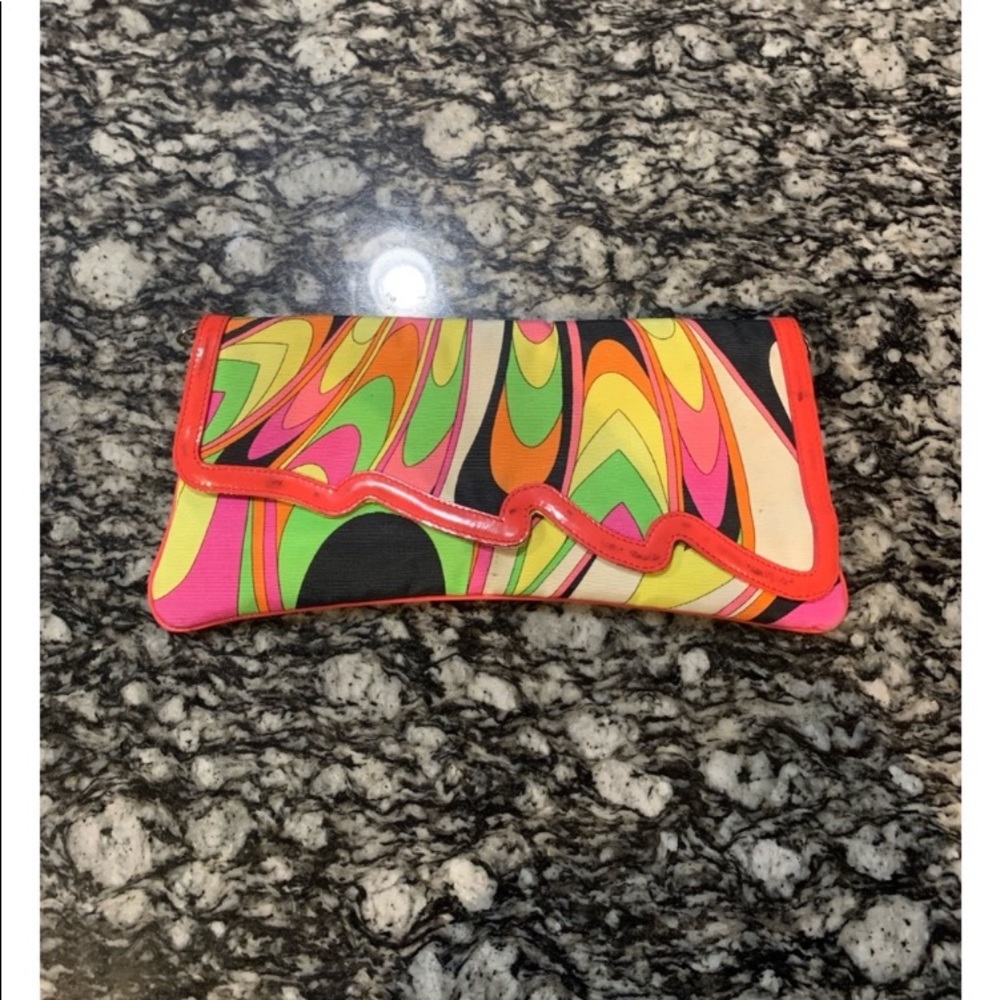 Emilio Pucci Multi-Colored Foldover Clutch‎